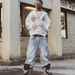 2025 Smiley Face Floral Sweatshirt Zipper Hoodie Autumn Winter Fashion Street Style Men's Clothing_desvips.com