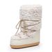 NOKOMETA 2025 Winter Space Boots Lamb Wool Moon Shoes Snow Boots Women_desvips.com