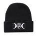 Star Trend GOTH Beanie Embroidered Knitted Wicca Warm Pullover Hip-Hop Yarn Hat_desvips.com