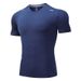 LazyZoom Men's Summer Fitness Clothing T-Shirt Basketball Training Short Sleeve Plus Size Ice Silk Quick-Dry Sports Suit Running_desvips.com