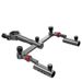 Aluminum Magnesium Alloy Box Chair Universal Cannon Bracket Seat Thickened Platform Head Fishing Accessories Double Rod_desvips.com