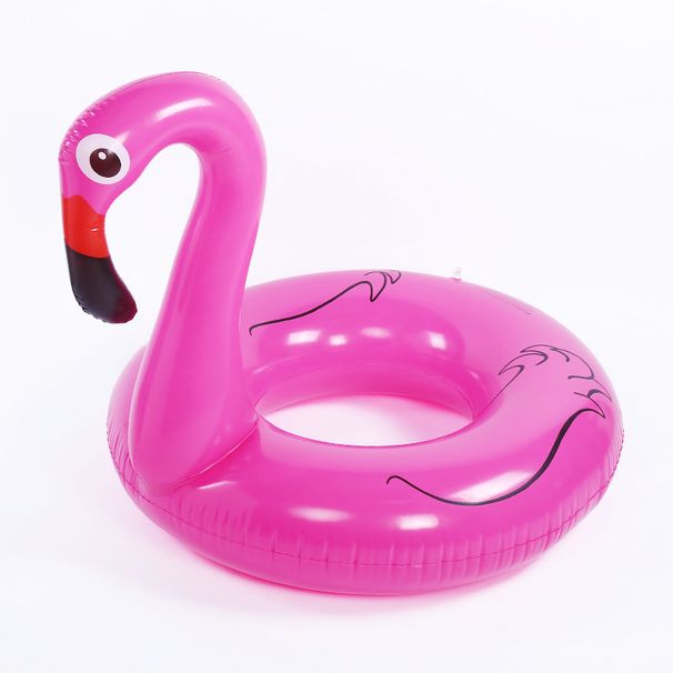 Pink Bird Inflatable Swim Ring - Adult Pool Float, Water Ride, Underarm Swimming Ring For Outdoor Beach & Pool Party_desvips.com