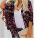 2025 European And American Beach Jacket For Women, Mid-Length Cardigan, Long Sleeve Printed Kimono Cover-Up,_desvips.com
