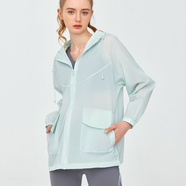 Ds790 Color Discoun Summer Proecive Clohes Lighweigh Sun Proecion Shir Women's Waerproof Skin Trench Baggy_desvips.com