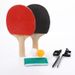 F101-2S Two Rackets Three Balls Table Tennis Racket Net Stand Toy Set_desvips.com