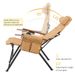 Adjustable 5-Position Folding Chair With Pillow & Armrests - Perfect For Outdoor Camping, Fishing, And Patio Relaxation_desvips.com