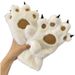Cute Cartoon Bear Paw Plush Gloves For Women Winter Warm Fleece Thickened Outdoor Cycling Skiing Couple Trendy_desvips.com