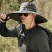 Extra Wide Brim Sun Hat For Men - UPF 50+ Outdoor Fishing & Hiking Cap, Lightweight & Quick-Dry (Adjustable Chin Strap, One Size Fits Most)_desvips.com