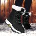 Ski Boots Winter Warm Snow Boots Women Plus Velvet Thickened Northeast Travel Cotton Boots Straps Mid Tube Cotton Shoes_desvips.com