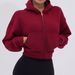 Cross-Border Autumn Winter New Hooded Cardigan Zipper Sweatshirt Women's Sports Outdoor Running Fitness Yoga Jacket_desvips.com