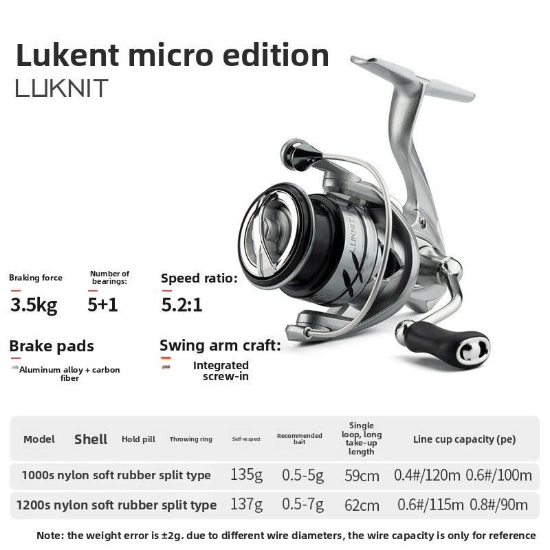 Chilun Lukan Second Generation Stream Version Micro Spinning Lure Shallow Cup Line Reel Fishing Gear Wholesale_desvips.com