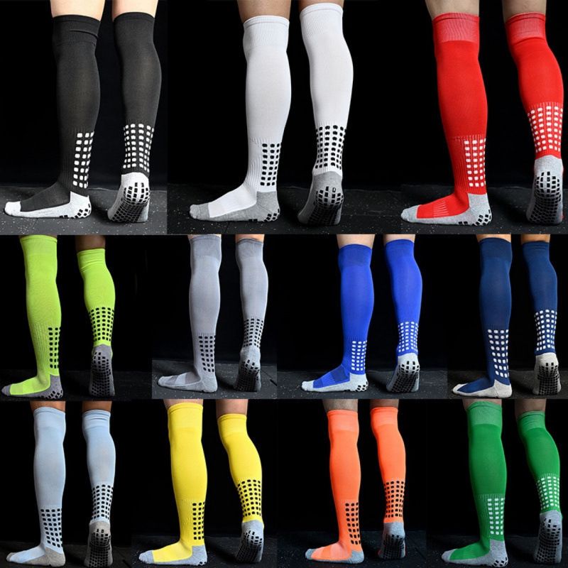 Men's Soccer Socks, Over The Knee, Non Slip, Glued Mid Calf, Professional Sports Socks, Anti Slip And Antibacterial._desvips.com