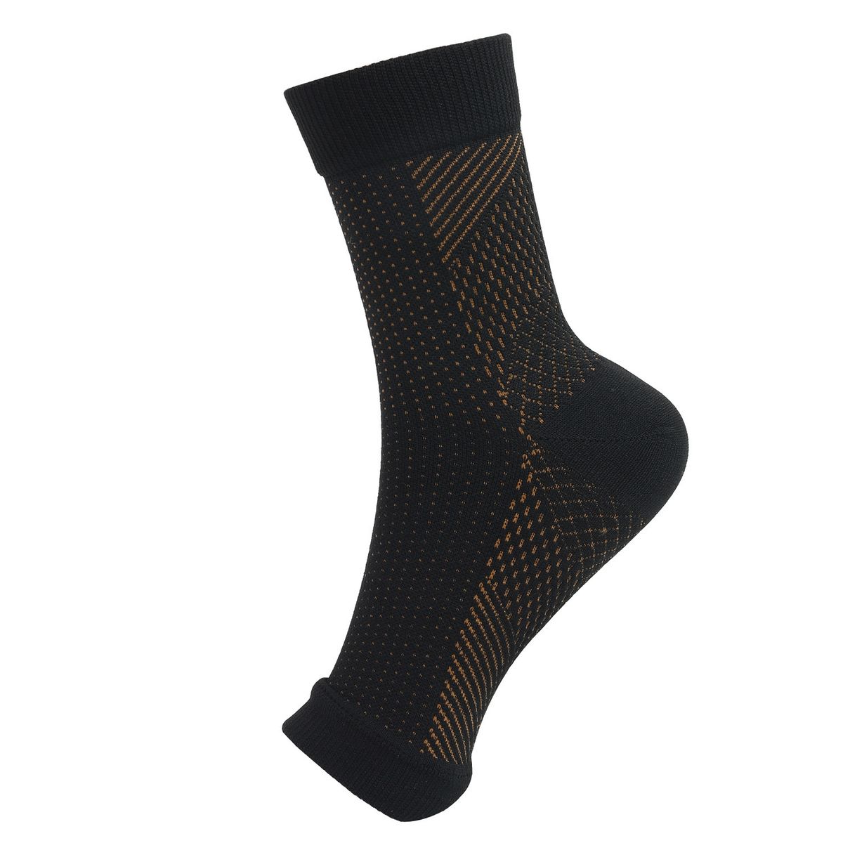 Sports Socks Sports Running Compression Socks Sweat Wicking Breathable Open Toe Ankle Support Elastic Socks_desvips.com