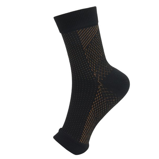 Sports Socks Sports Running Compression Socks Sweat Wicking Breathable Open Toe Ankle Support Elastic Socks_desvips.com