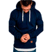 Men's Clothing new men's solid color outdoor sports casual fleece sweatshirt jacket 8001_desvips.com