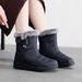 Women's High-Cut Winter Snow Boots With Faux Fur Lining, Waterproof Umbrella Fabric, PU Anti-Slip Sole, Adjustable Hook & Loop Closure (EU 36-45)_desvips.com