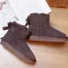EBV Designer Free Shipping High Quality Cowhide Bow Snow Boots Genuine Leather Keep Warm Outdoor Non Slip Thick Cotton_desvips.com