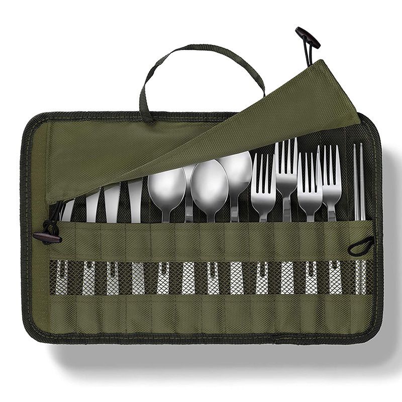 Directly From The Manufacturer, Outdoor Camping Barbecue Utensil Bag, Foldable And Portable For Travel, Storage Only, No_desvips.com