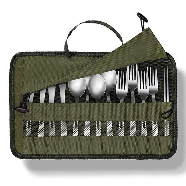 Directly From The Manufacturer, Outdoor Camping Barbecue Utensil Bag, Foldable And Portable For Travel, Storage Only, No_desvips.com