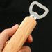 Thickened Beer Cap With Wooden Handle Stainless Steel Various Shapes Wine Beverage Bottle Opener_desvips.com