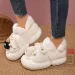 Small Original Cute Baotou Fluffy Female Autumn And Winter Wear 2024 New Thick Bottom Plus Fleece Warm Cotton Slippers_desvips.com
