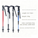 Travel Trekking Telescopic Climbing Outdoor Aluminum Alloy Hiking Poles Walking Sticks Canes_desvips.com