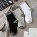 6 Pairs/lot Men's Autumn Winter 100% Cotton Running Sports Hiking Black White Gray Male Long Tube Socks_desvips.com