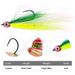 5PCS Fly Fishing Flies Streamer Bucktail Teasers Fishing Hook Fly Hooks Trout Salmon Bass Fly Fishing Lures Fishing Tackle Tools_desvips.com