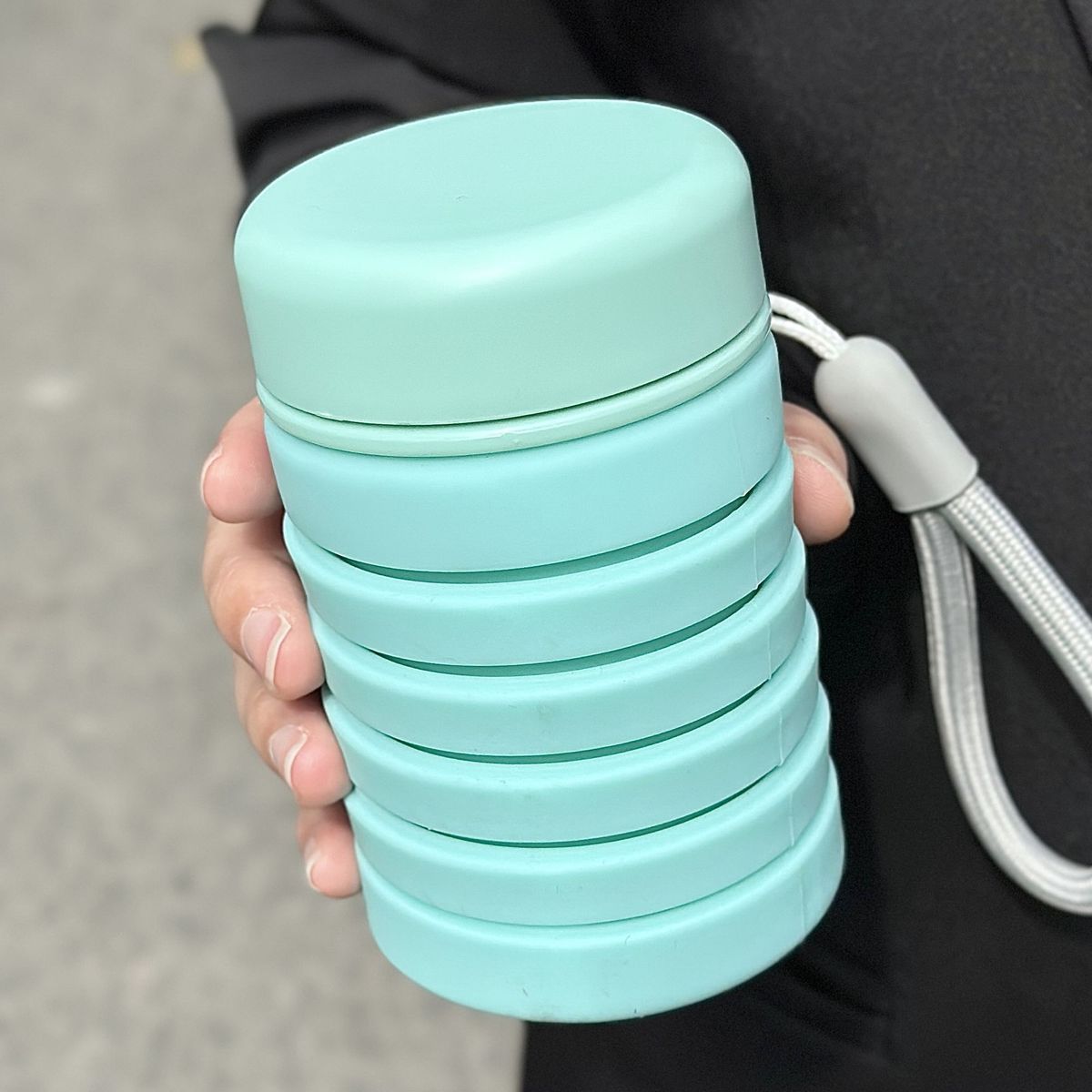 Simple Foldable Water For Girls Summer Student Portable Anti-drop Travel Outdoor Camping Retractable Silicone Cup_desvips.com