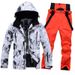 Cross-border E-commerce Suit Set For Couples, Windproof, Waterproof, Warm, Single Double Board Ski Jacket And Pants, One_desvips.com