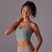 New Seamless Bare Sensation Solid Color Racerback Button Sports Bra For Running Fitness Yoga Top_desvips.com