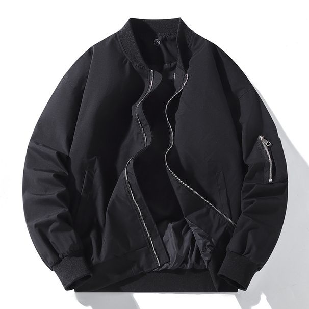 Spring And Autumn Men's With Detachable Hood Baseball Pilot Jacket Unisex Couple Korean Style Loose Coat Trendy_desvips.com