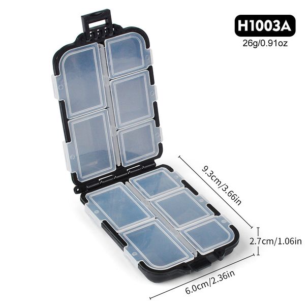 Plastic Accessories Double-Sided Storage Lure Bait PP Fishing Tackle Box_desvips.com
