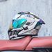Motorcycle Helmet Flip Up Helmet With Dual Lens And Large Rear Wing, Racing Helmet For Men And Women, Winter Warmth_desvips.com