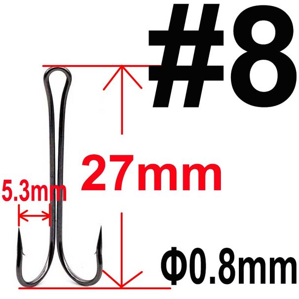 20 Pcs Long Shank Double Hook Fishing Hooks Fly Tying Duple Hook For Jig Bass Fish Hook Fishing Tackle For Soft Lure_desvips.com