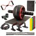 Abdominal Wheel 7 Piece Set Home Indoor Equipment Skipping Push Up Stand AB Wheel Fitness Combination Set_desvips.com