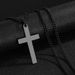 Cross Necklace For Men, Fashionable Vacuum-plated Necklace, Trendy And Cool, Unisex Stainless Cross Pendant Jewelry,_desvips.com