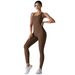 Backless Halter Neck Yoga Bodysuit Quick Drying Sports Jumpsuit Peach Shaped Hip Lifting Tight for Running Fitness_desvips.com
