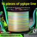 16 Strands Colorful YGKPE Main Sea Fishing Rods, Special For Long Casting, Smooth, Strong Pulling Force, Wear-resistant,_desvips.com