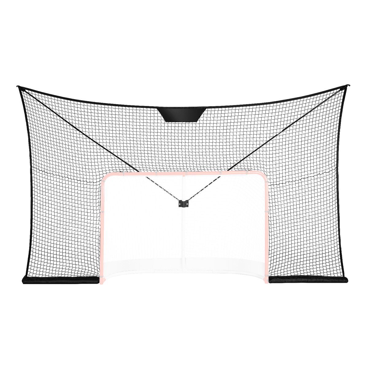 VEVOR Goal Backstop Net Street Hockey Sport Target Netting Outdoor 12x7FT_desvips.com