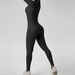 KEEPER Women's Long Sleeve Jumpsuit - Stretchy Yoga Bodysuit With Moisture-Wicking Fabric, Black & Pink, S-4XL_desvips.com