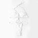 Women's Sexy Small Chest Gathered Halter Three-Point Fashion Letter Drawstring Bikini Vacation Swimsuit_desvips.com