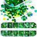 Boxed Irish Festival Series St. Patrick's Day Four-leaf Clover Green Sequins_desvips.com