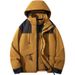 001 Outdoor Waterproof Jacket Unisex 3-in-1 Detachable Windbreaker Fleece Liner Hiking Coat_desvips.com