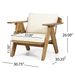 Christopher Knight Home Arcola Outdoor Club Chair With Cushion - Acacia Wood - Teak/Beige (Set Of 2)_desvips.com