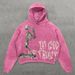2025In DON Skull Prayer Print Pullover Hoodie Winter High Street Fleece Sweatshirt Hot Sale_desvips.com