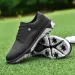 Golfer Sport Man Waterproof Shoes Ankle Golf Sneaker Supplies Golfing Shoes Non Slip Comfortable Walking Shoe Black 240_desvips.com
