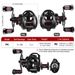 Metal 5+1BB Long Casting Water Drop 7.2:1 Black Lure Fishing Reel With Drag Alarm_desvips.com