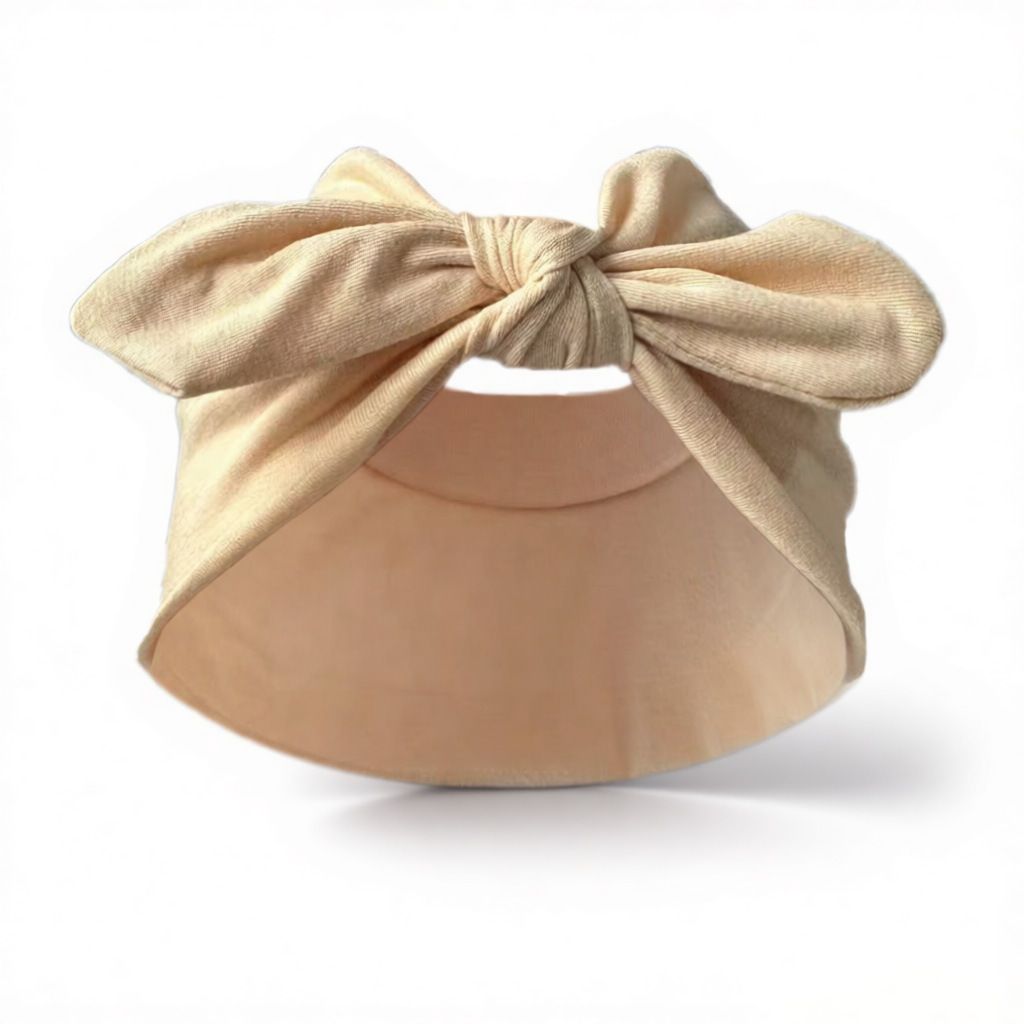 Solid Color Knotted Rabbit Elastic Headband Yoga Sports Sweat Absorbent Headwear_desvips.com