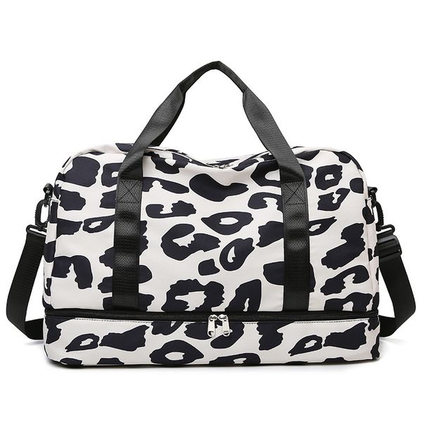 Sports And Fitness Bag, Oxford Cloth Luggage Storage Bag, Women's Fashionable Short Distance Portable Travel Bag_desvips.com